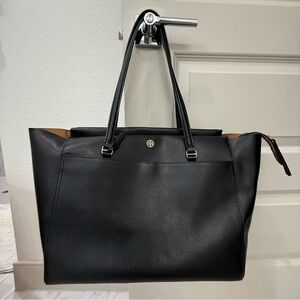 TORY BURCH black leather tote